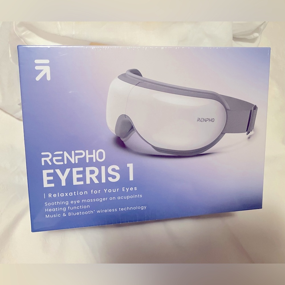 Renpho Eyeris 1 Eye Massager with Heat, Music, Bluetooth Technology - NIB